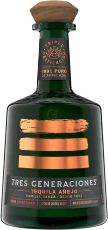 Tres Generaciones Tequila Anejo With Rock Glasses New Pakaging