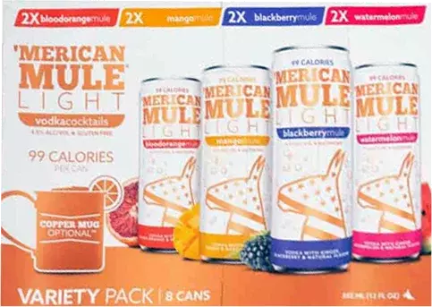 'Merican Mule Light Variety Pack RTD Cocktail Cans