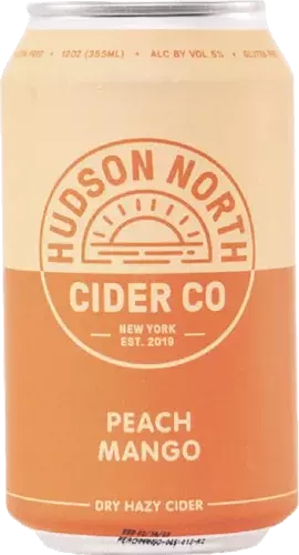 Hudson North Peach Mango Dry Hazy Cider Limited Release