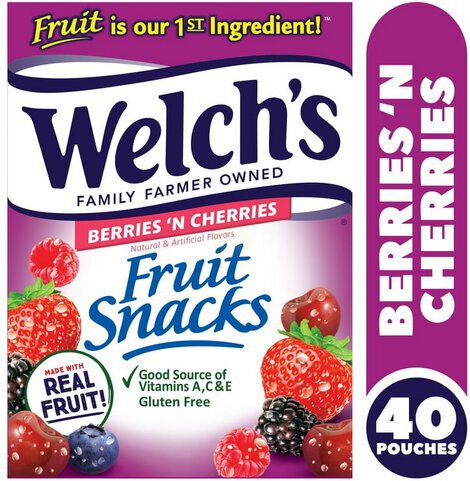Welchs Fruit Snacks Berries N Cherries