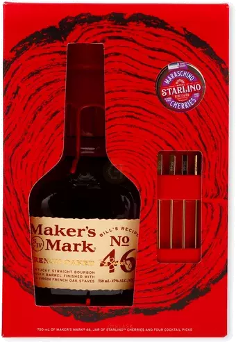 Makers Mark French Oaked Bourbon Whisky Gift Set