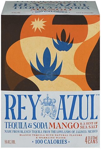 Rey Azul Tequila & Soda Mango & Hint Of Sea Sa