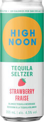High Noon Strawberry Tequila Hard Seltzer Single Serve