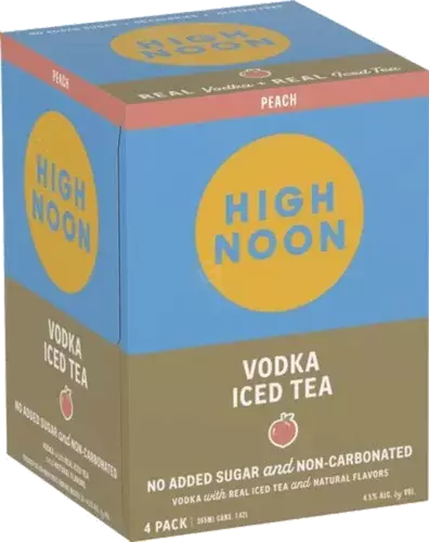 Highnoon Cktl Vodka Iced Tea Peach