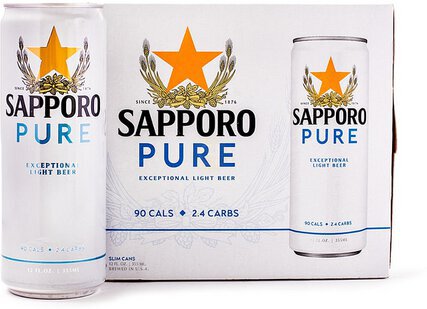 Sapporo Pure Beer 6/12 Can