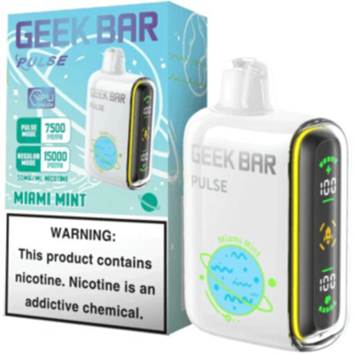 can you buy geek bars in illinois Bar Pulse Miami Mint blueberry raspberry Choose Flavor:Strawnana Ice Geekbar Ceo: Complete Adult