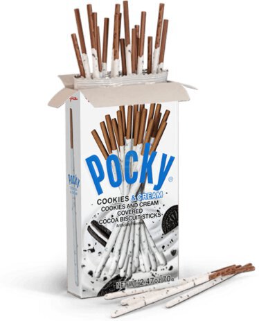 Pocky Cookies Cream Covered Biscuit Sticks