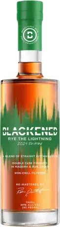 Blackened Rye The Lightning Double Cask Finished Kentucky Straight Rye Whiskey Edition Limit Per Customer