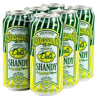 Narragansett (RI) Del's Shandy (Lemon) 16oz 6pk Cans