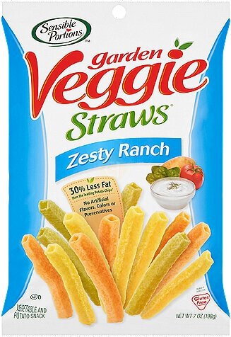 Sensible Portions Garden Veggie Straws Zesty Ranch