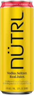 Nutrl Strawberry Lemonade Vodka Seltzer Real Juice