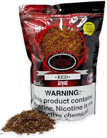 Bag Ohm Red Turkish Blend Tobacco Bag