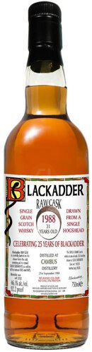 Blackadder Raw Cask Cambus Years Old Distilled 21st September
