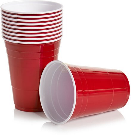 Red Party Cups Red 15pc