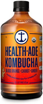 Health Ade Kombucha Probiotic Tea Bubbly Blood Orange Carrot Ginger 16o