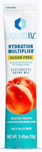 Liquid I V White Peach Sugar Free Electrolyte Drink Mix