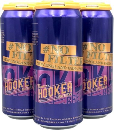Thomas Hooker Brewery No Filter IPA 6 Pack Cans