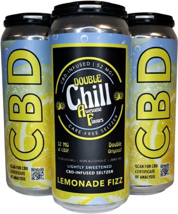 Thomas Hooker Double Chill Af Cbd Infused Sparkling Water Lemonade Fizz