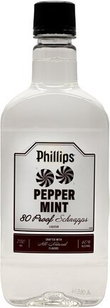Phillips Schnapps Peppermint Proof Trv