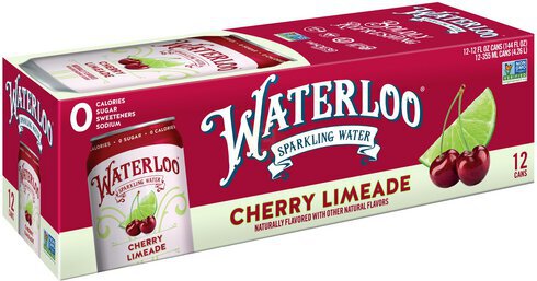 Waterloo Sparkling Water Cherry Limeade Naturally Flavored Pack Of Zero Ca