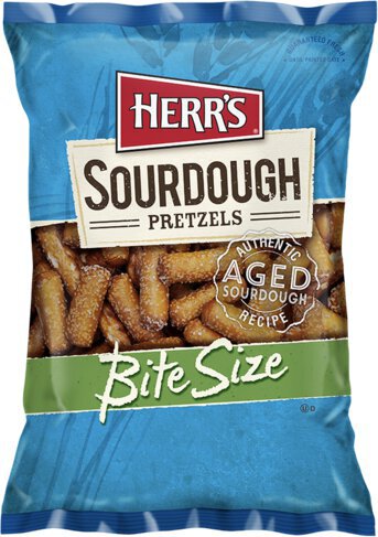 Herr 4124 4 0z Pretz Sourdough Bite Size
