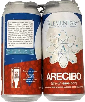 Alementary Arecibo Imp Milk Stout 12 Can