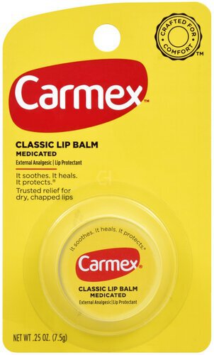 Carmex Lip Balm Cold Sores Jar .25oz