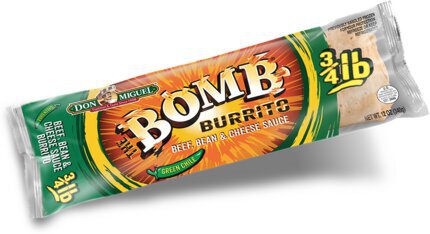 Don Miguel Beef Bean Cheese Bomb Burrito