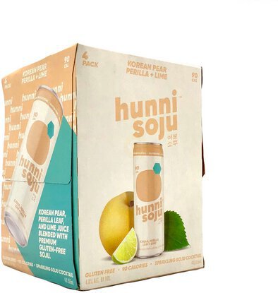 Yobo Hunni Soju Korean Pear Perilla & Lime Sparkling Soju