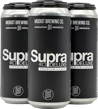 Modist Brewing Supra Deluxe Lager Cans
