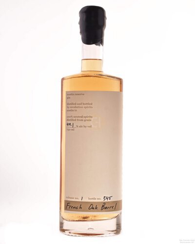 Revolutio Spirits Austin Reserve Single Barrel Gin