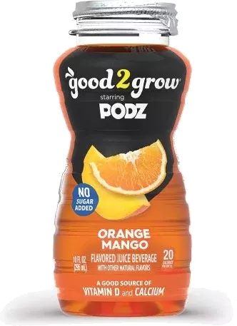 Good Grow Podz Flavored Juice Beverage Orange Mango