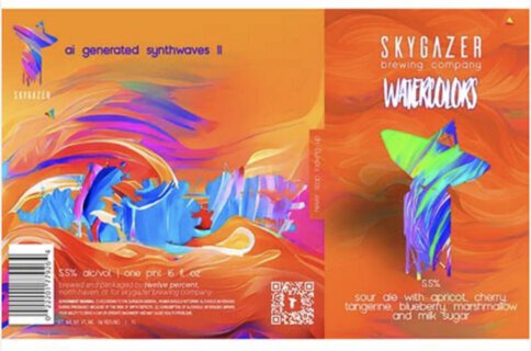 Skygazer Watercolors Al Gen Synthwaves