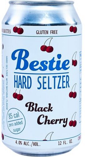 Bestie Hard Seltzer Black Cherry Can