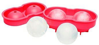 Kolorae Silicone Ball Ice Tray Red