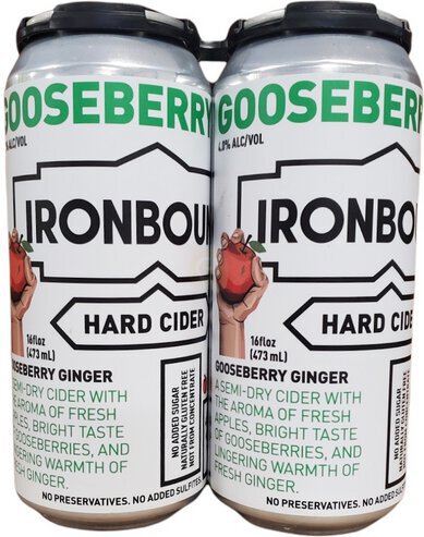 Iron Bound Hard Cider Gooseberry Giner