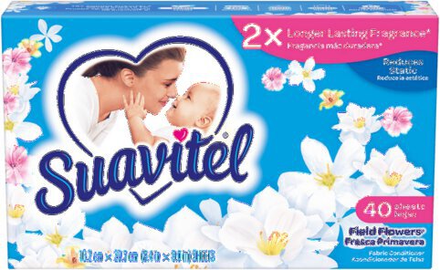 Suavitel Fabric Conditioner Sheets Field Flowers