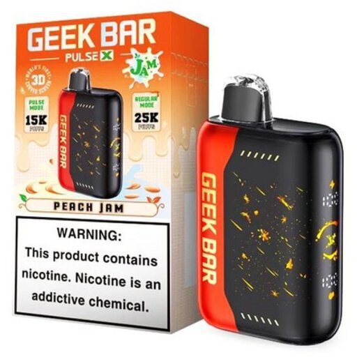 Geek Bar Pulse X Peach Jam 25k - GoGo liquor Broomfield CO