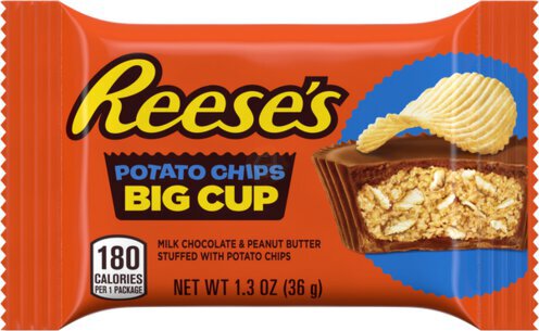 Reeses Big Cup With Potato Chips