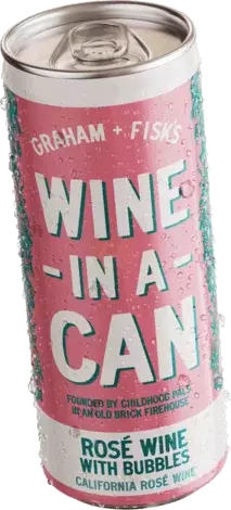Graham & Fisk's Rose Wine With Bubbles