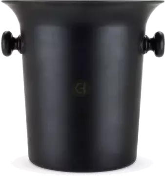 Ice Bucket Black Plastic
