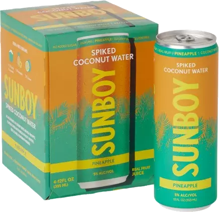 Sunboy Pineapple Spiked Sparkling Coconut Water Cns