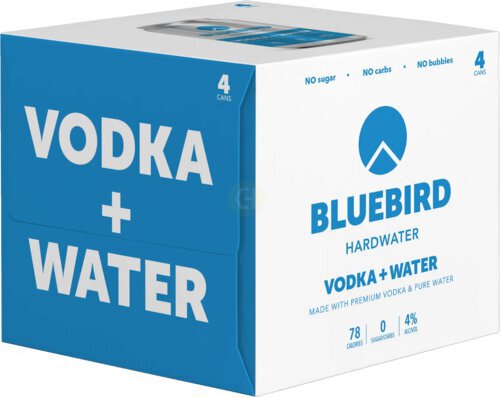 Bluebird Hardwater Vodka + Water
