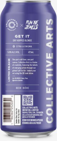 Collective Arts Brewing Get It Blone Ale Collab With Run The Jewels