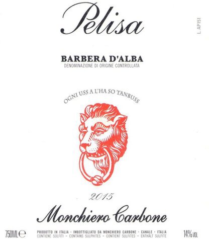 Monchiero Carbone Barbera D'alba Pelisa