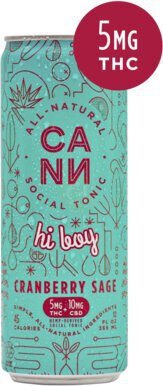 Cann Hi Boy 5mg Thc Cranberry Sage Thc Seltzer Non Alcoholic