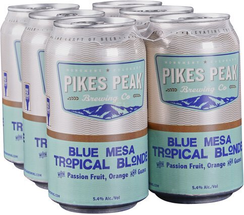 Pikes Peak Brewery Blue Mesa Tropical Blonde Ale Cans