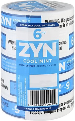 Zyn Cool Mint 6mg 5 Pack