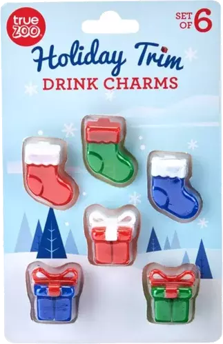 Holiday Trim Drink Charms By Truezoo
