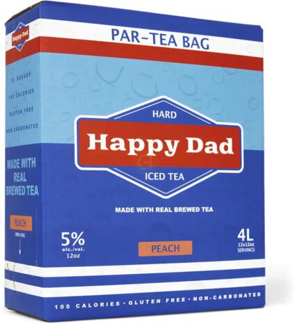 Happy Dad Ice Tea Peach 4ltrs Happy Dad Ice Tea Peach 4ltrs Box